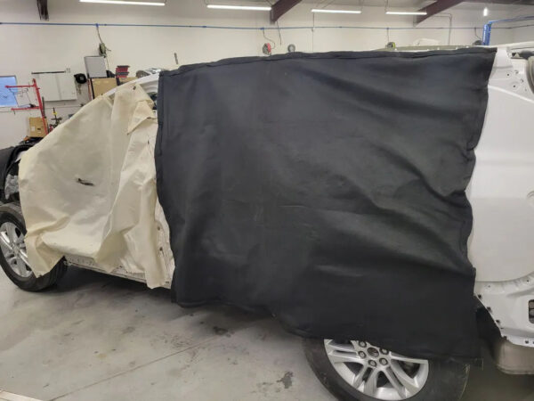 Magnetic Welding Blanket On Car