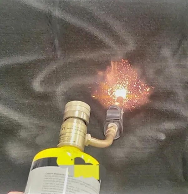 Welding Blanket Torch Test